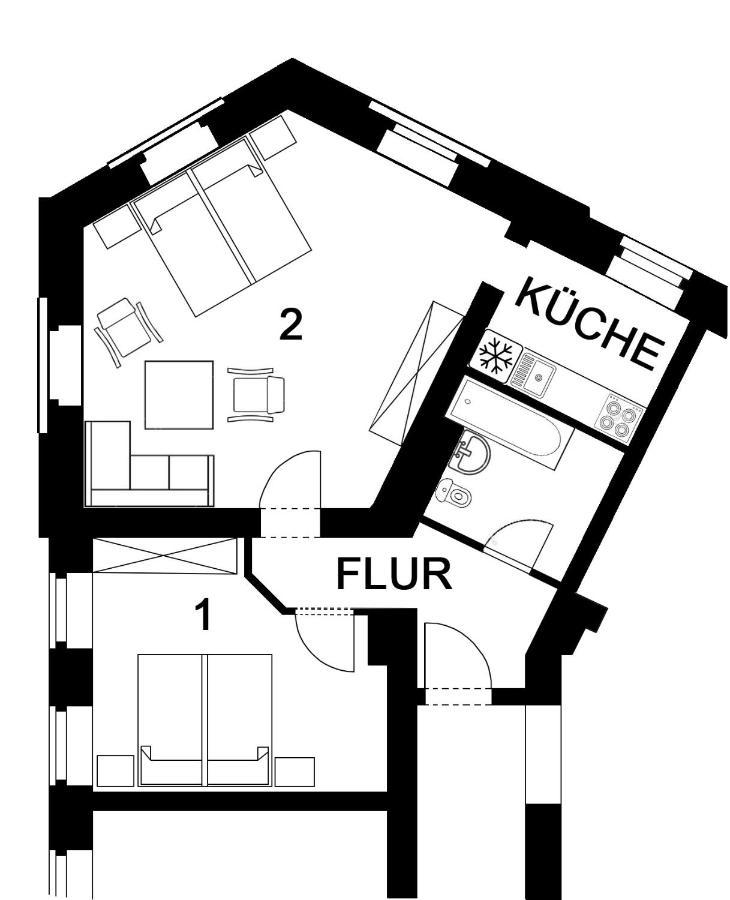 Apartment Eva Chemnitz  Exteriér fotografie
